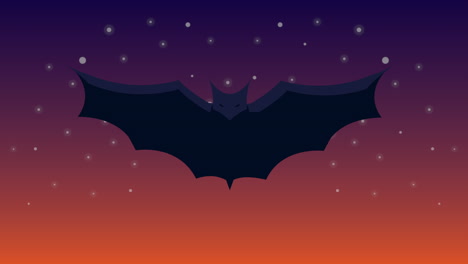 bat in night sky