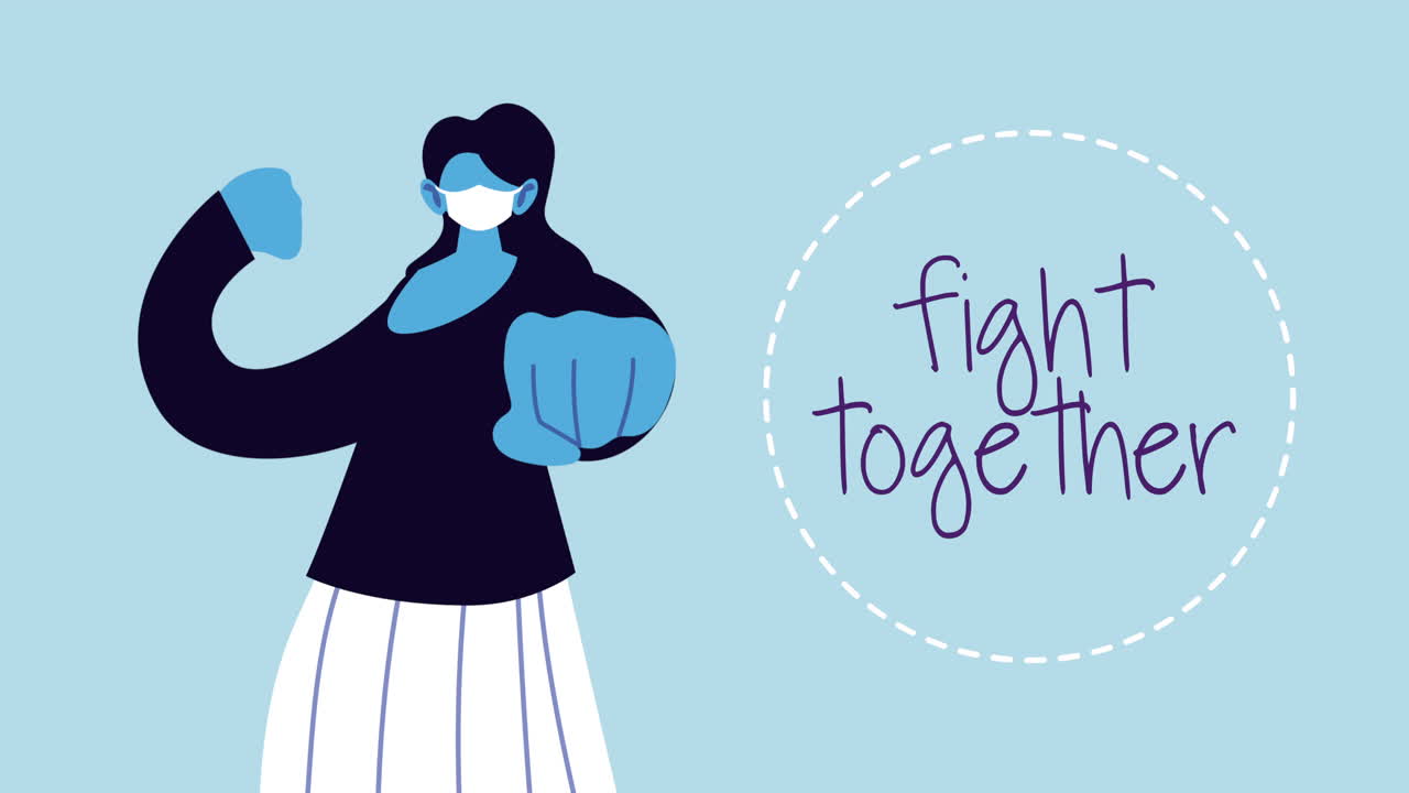 코로나19를 예방하기 위해 얼굴 마스크를 쓰는 여성