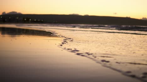 sea waves on the sandy shore