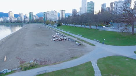 Centro-De-Vancouver-Y-Stanley-Park-Desde-Las-Montañas-De-La-Costa-Norte