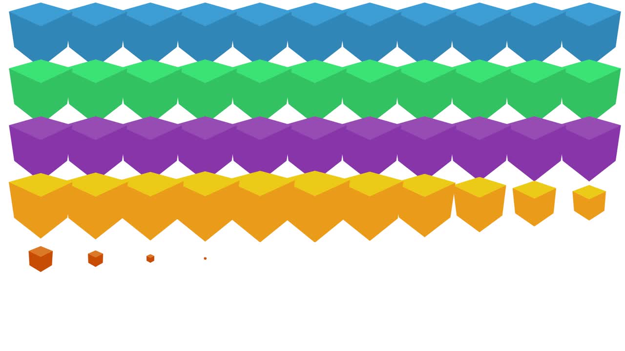 다채로운 이소메트릭 큐브