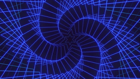 hipnotizante patrón de espiral azul 3d perfecto