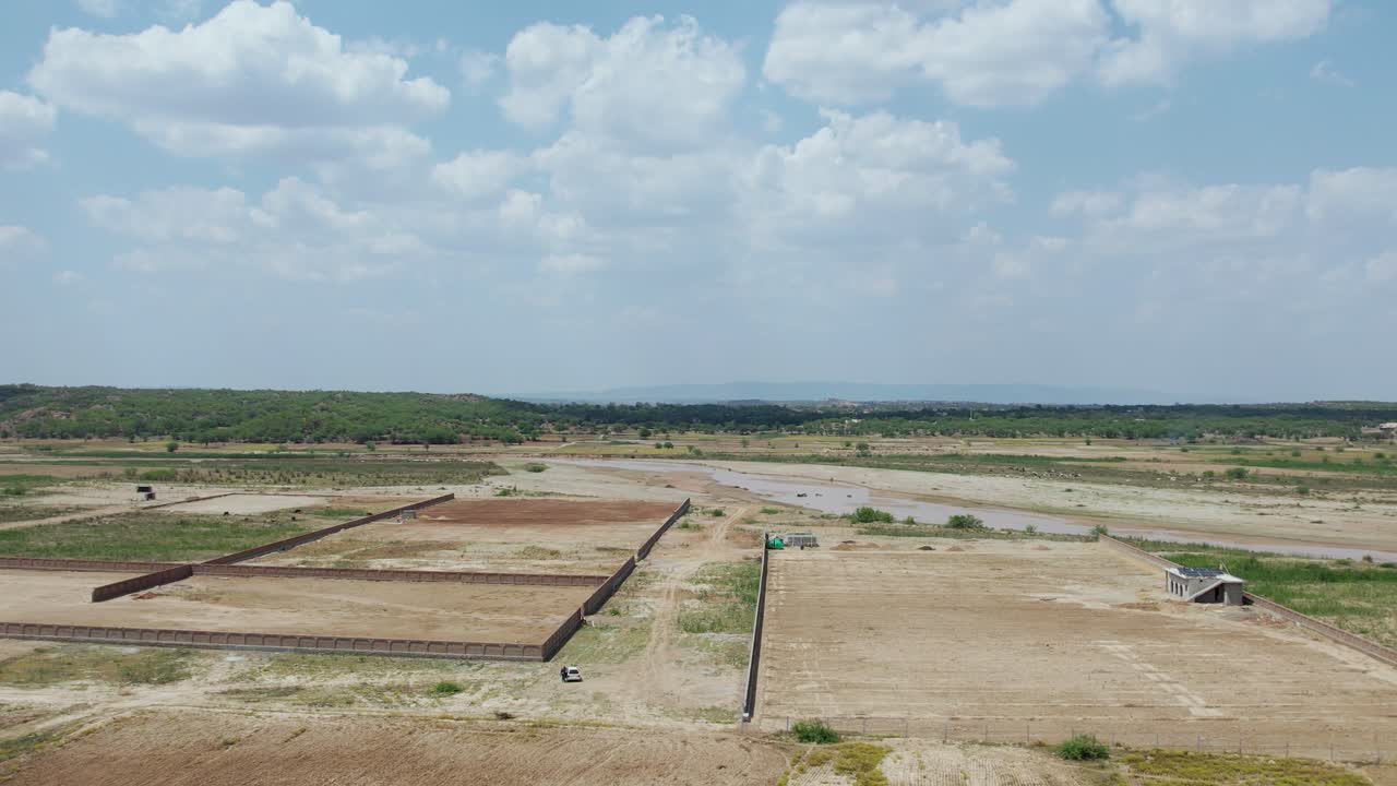 paisaje agrícola en el punjab rural de pakistán