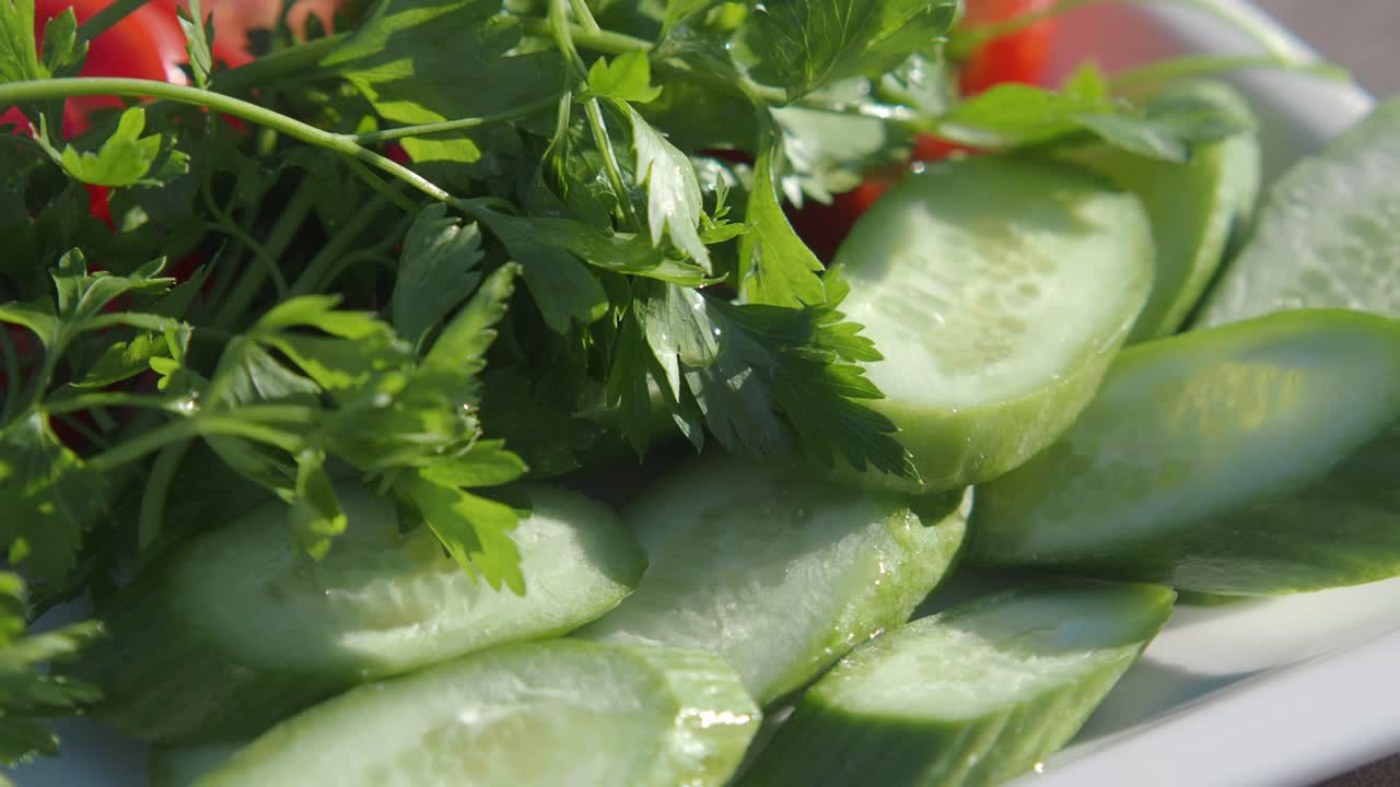 Cucumber and Parsley Salad