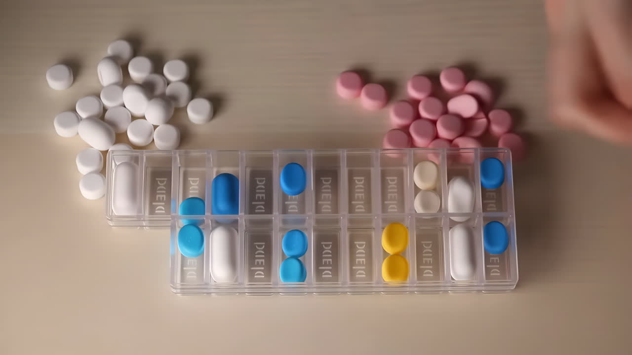 Organizing Pills in a Pill Organizer