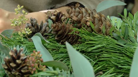 Advent-wreath-of-needles-and-candles