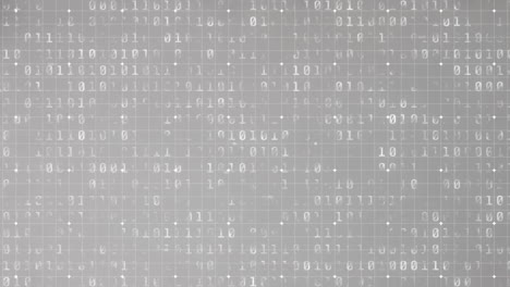 animación del procesamiento de codificación binaria en fondo gris