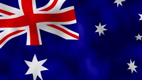 australia flag for the country with nation's symbols