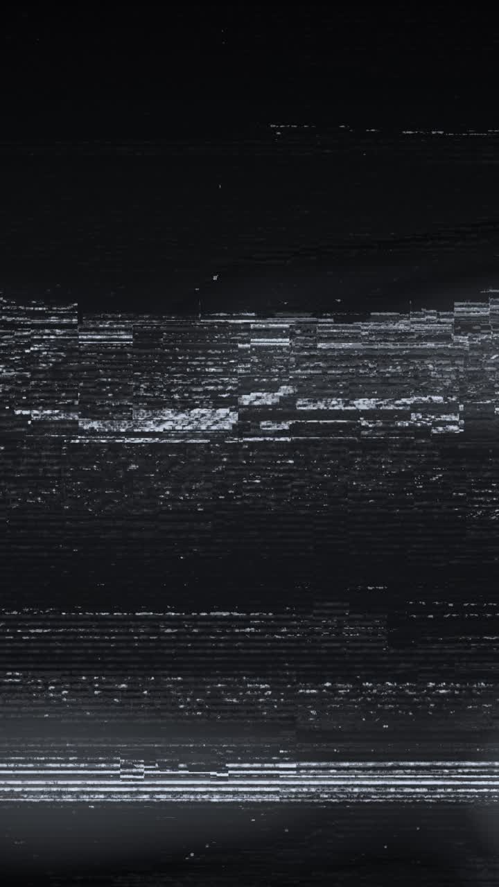 Digital Glitch Static Noise and TV Screen Interference
