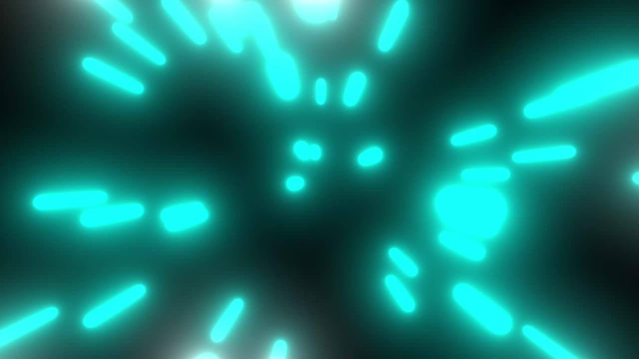 Trasferimento dati ad alta velocità tramite fibra ottica attraverso un condotto o una rete di comunicazione futuristica, caratterizzato da strisce luminose ciano incandescenti.