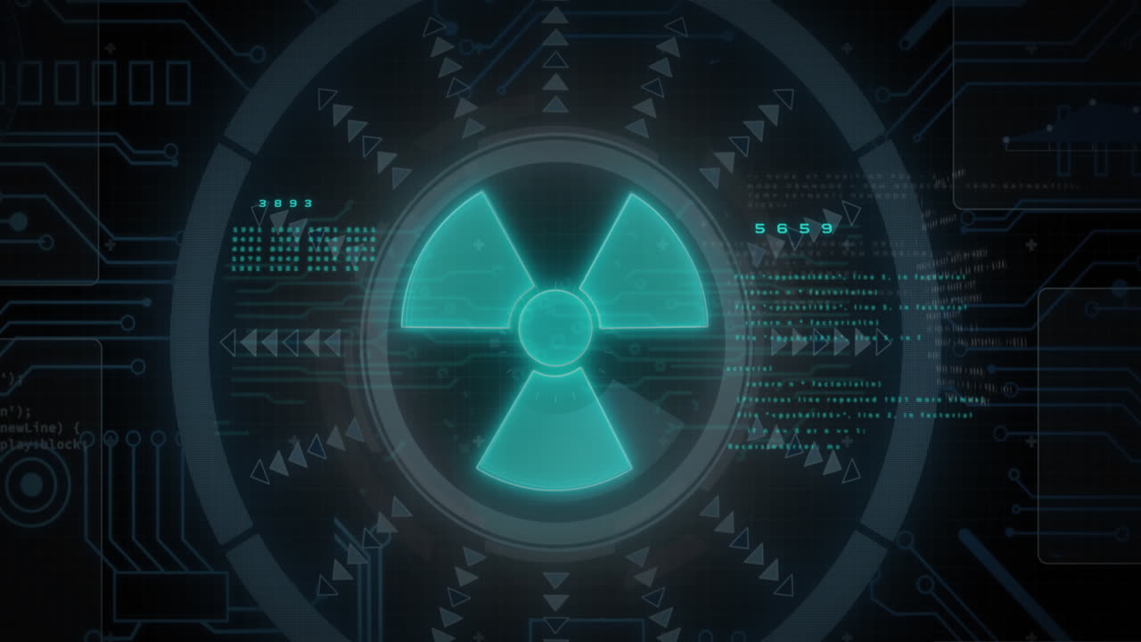 검은 바탕에 스 ⁇  스캐닝과 함께 데이터 처리의 애니메이션