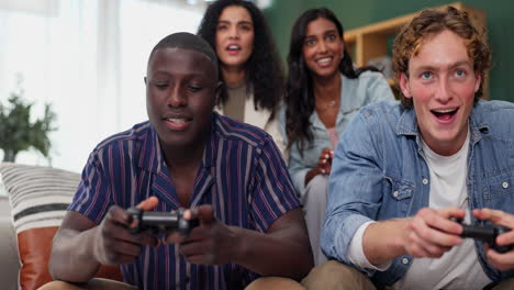 friends playing video games