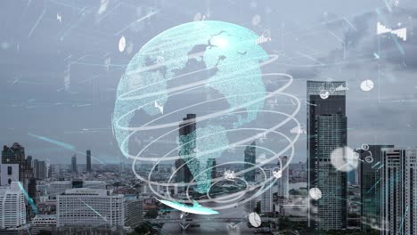 global connection and the internet network alteration in smart city