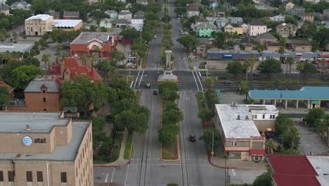 vista aérea de la isla de galveston, texas