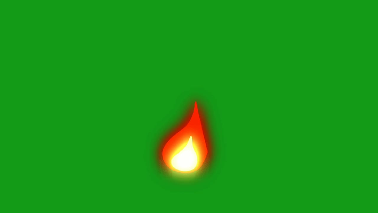 Stearinlysflamme green screen bevægelsesgrafik