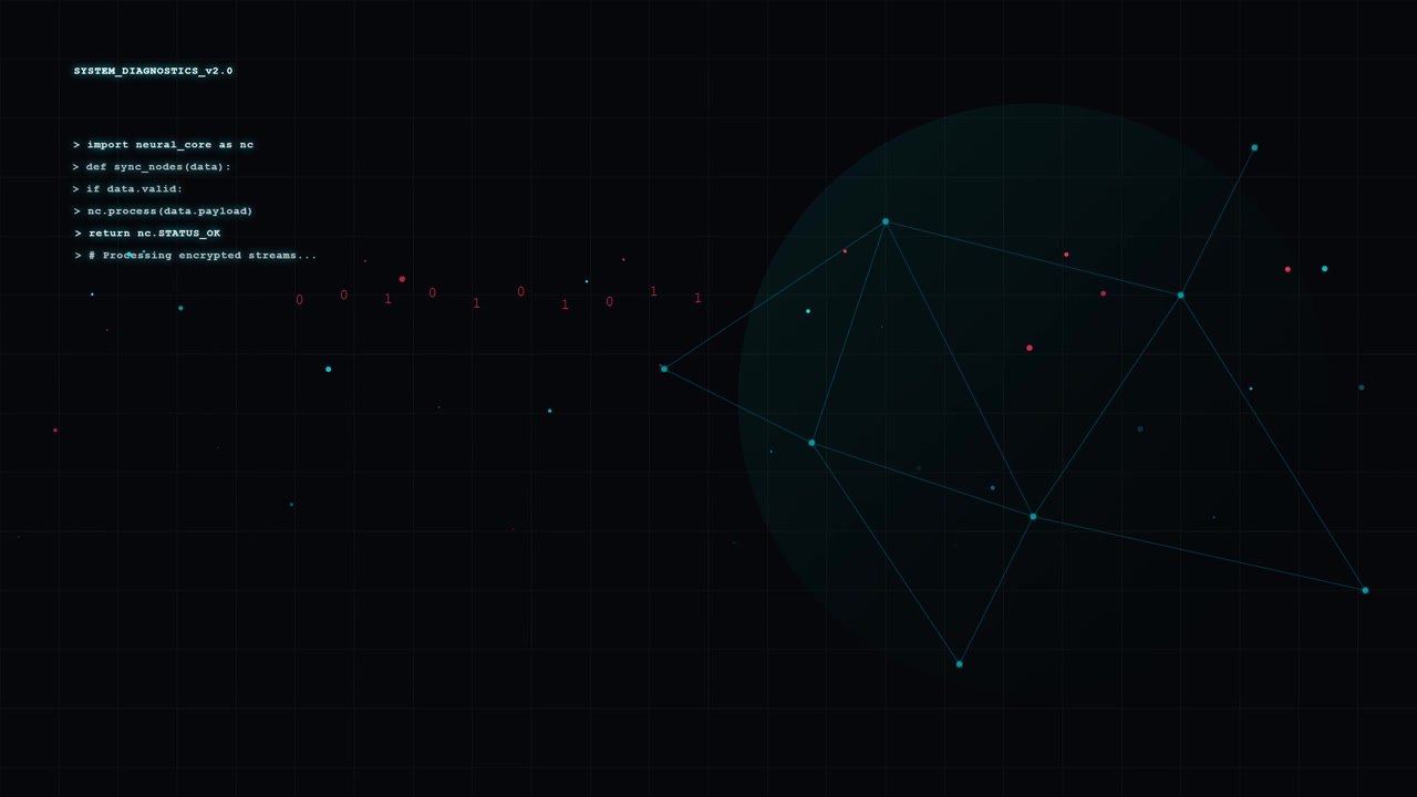 Digital Neural Network Interface with Scrolling Code and Data Visualization