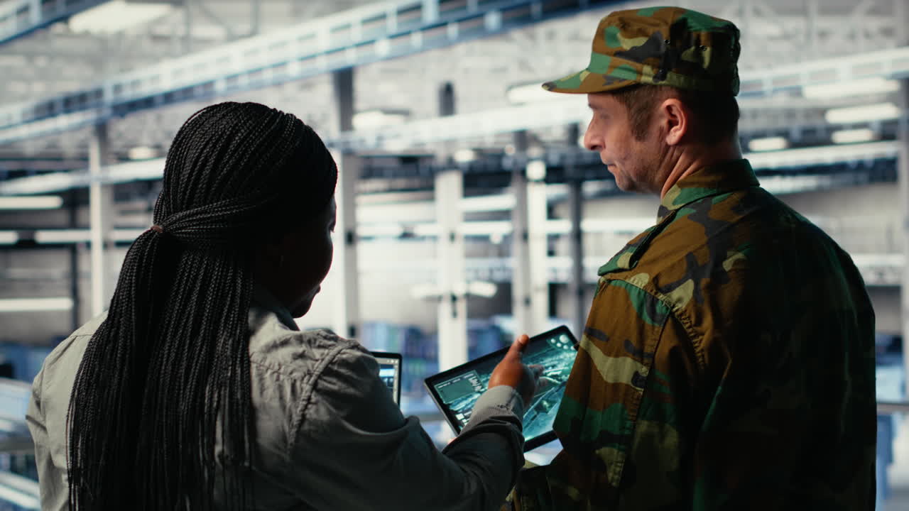 Military Data Center Engineers Using Ai Machine Learning Radar Software