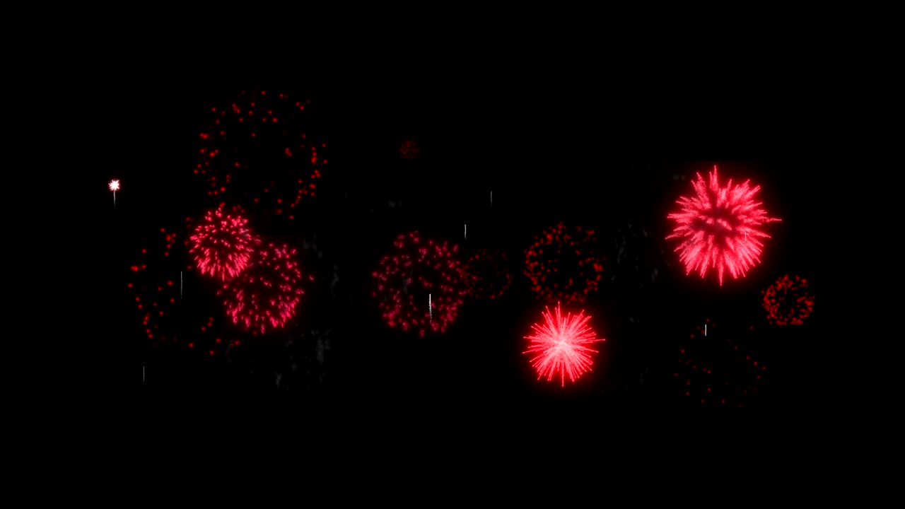 4k 불꽃놀이: 휴일, 렌더링, 은 불꽃놀이는 애니메이션 배경, v11