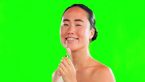 아시아 여성의 피부 관리, 아름다움 및 얼굴