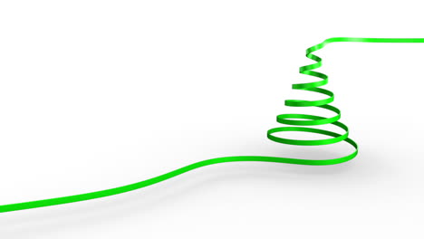 Ribbon-swirling-to-form-christmas-tree-shape