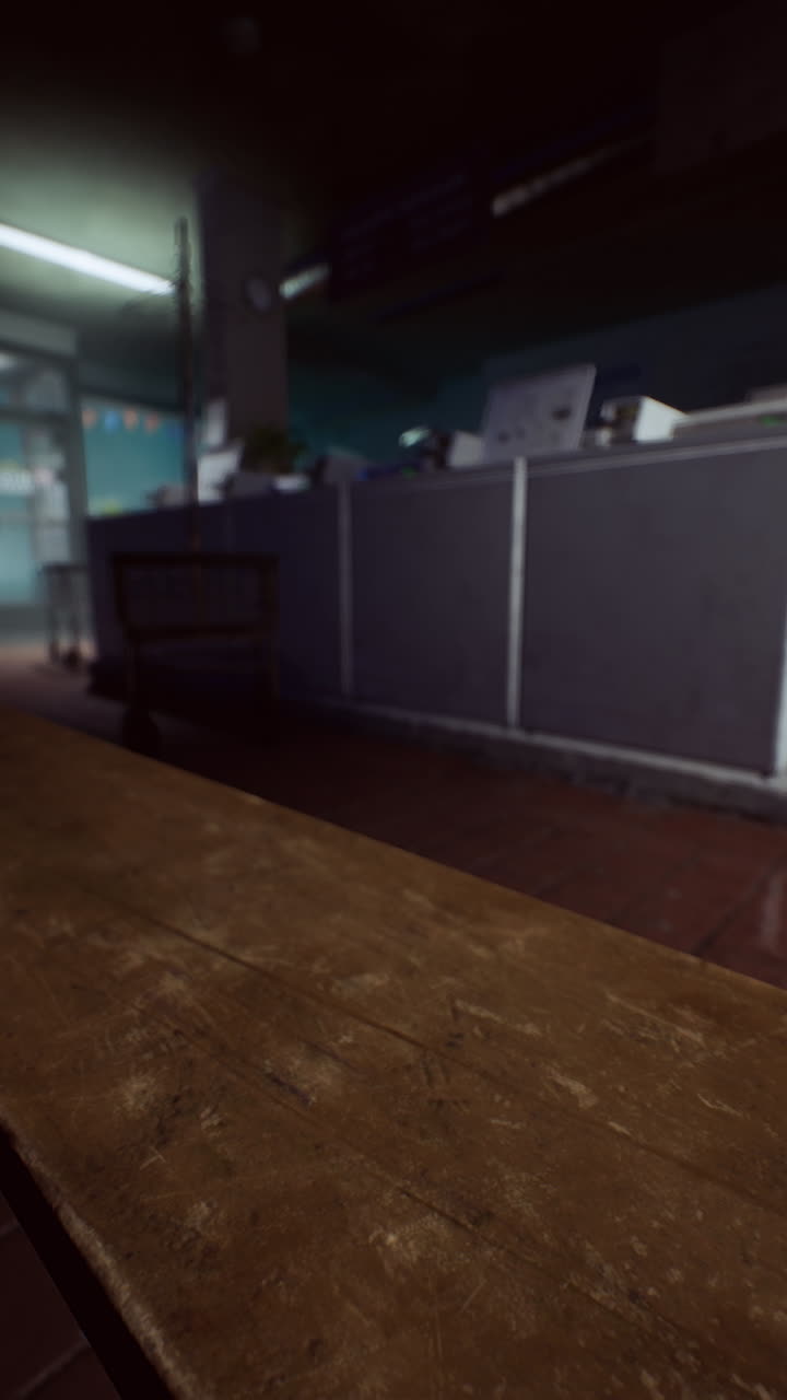 sala de espera vacía del hospital