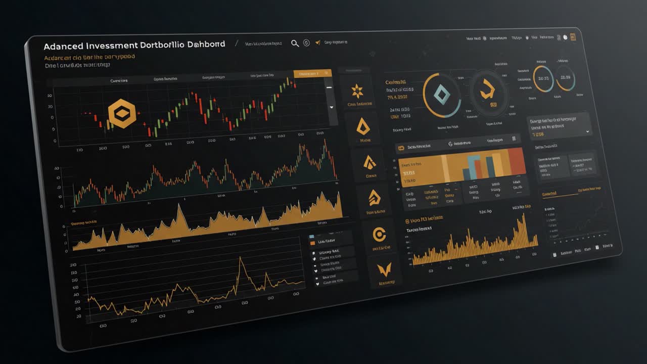 Advanced Investment Dashboard Overview: A Sophisticated Analysis Tool for Financial Trends with Interactive Graphs, Portfolio Insights, and Real-time Data Visualization