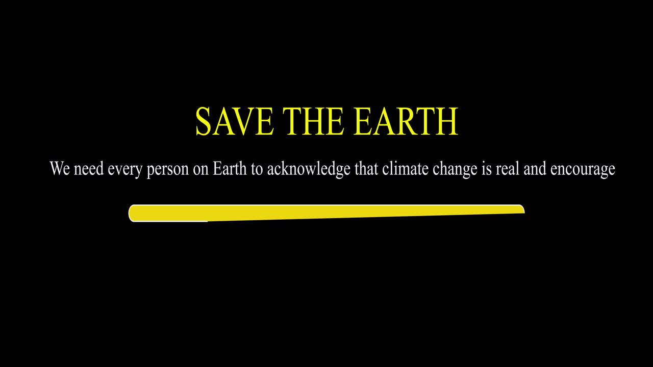 Save the earth climate change campaign