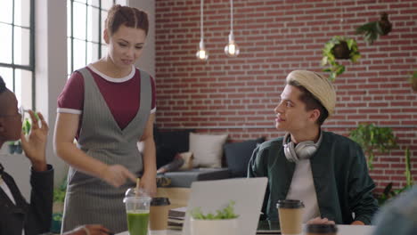 creative-group-of-business-people-students-brainstorming-mixed-race-team-leader-woman-sharing-ideas-colleagues-collaborating-using-laptop-computer-discussing-project-in-diverse-trendy-office