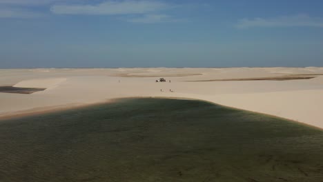 巴西北部lencois maranhenses的沙丘上的風<unk>衝浪