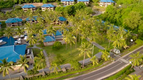 跨越lombok度假村的空中<unk>