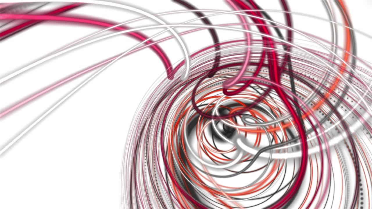 느린 동작에서 줄무 파동 객체와 환상적인 애니메이션, 4096x2304 루프 4k