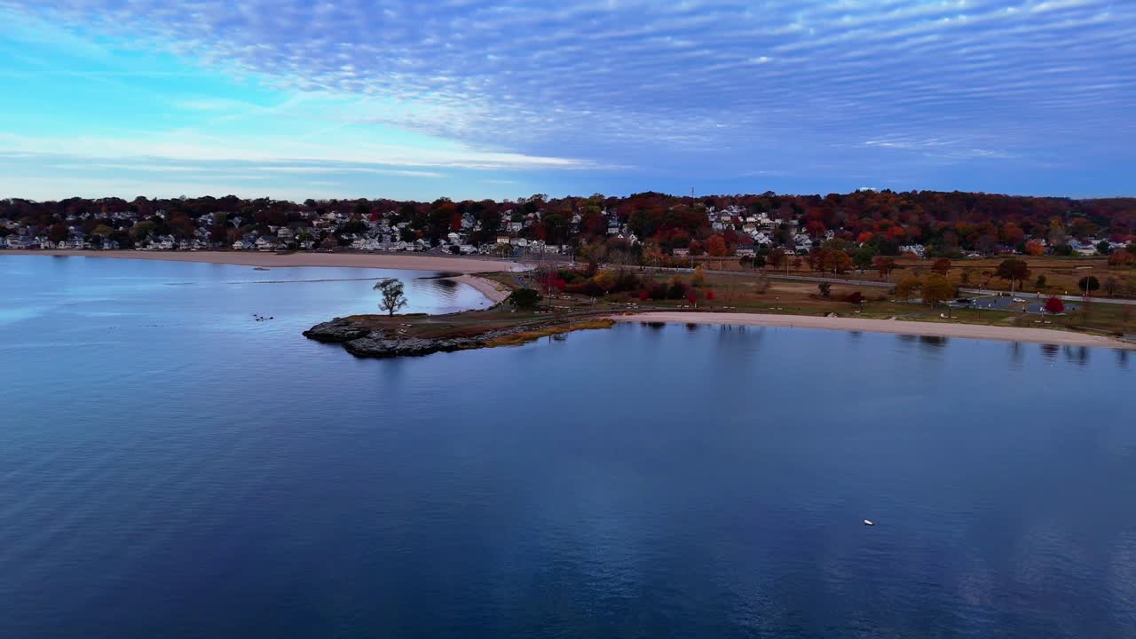 Beach Community Houses, East Coast Islands, Picturesque Aerial Scenery