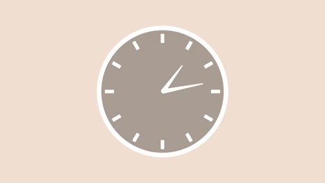 round clock with rotating animated arrows