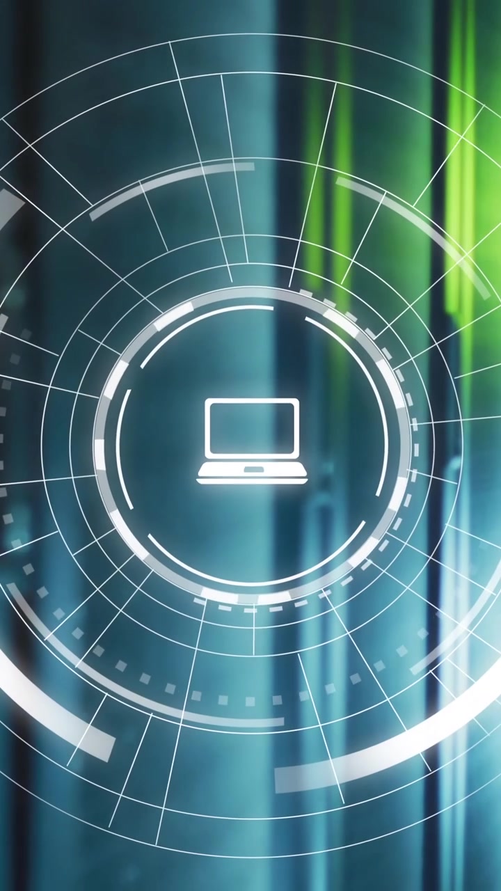 Animation of digital icons and data processing over computer servers