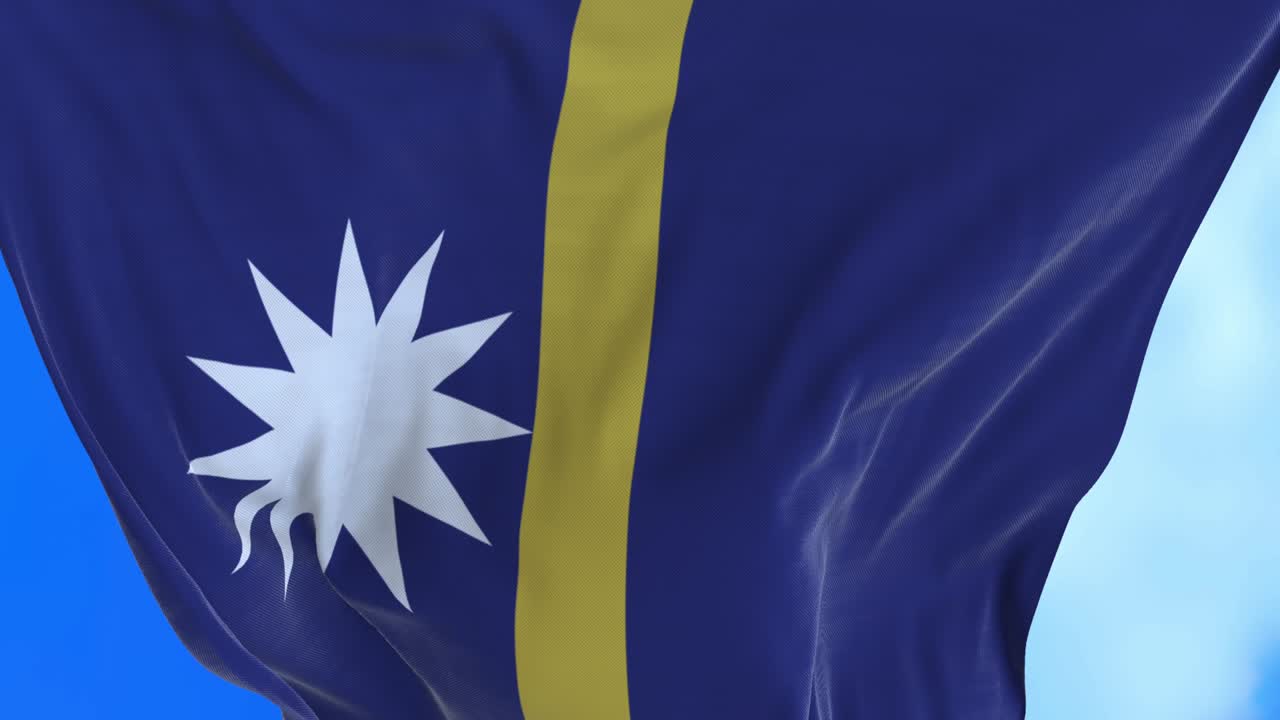 Loop continuo della bandiera di Nauru