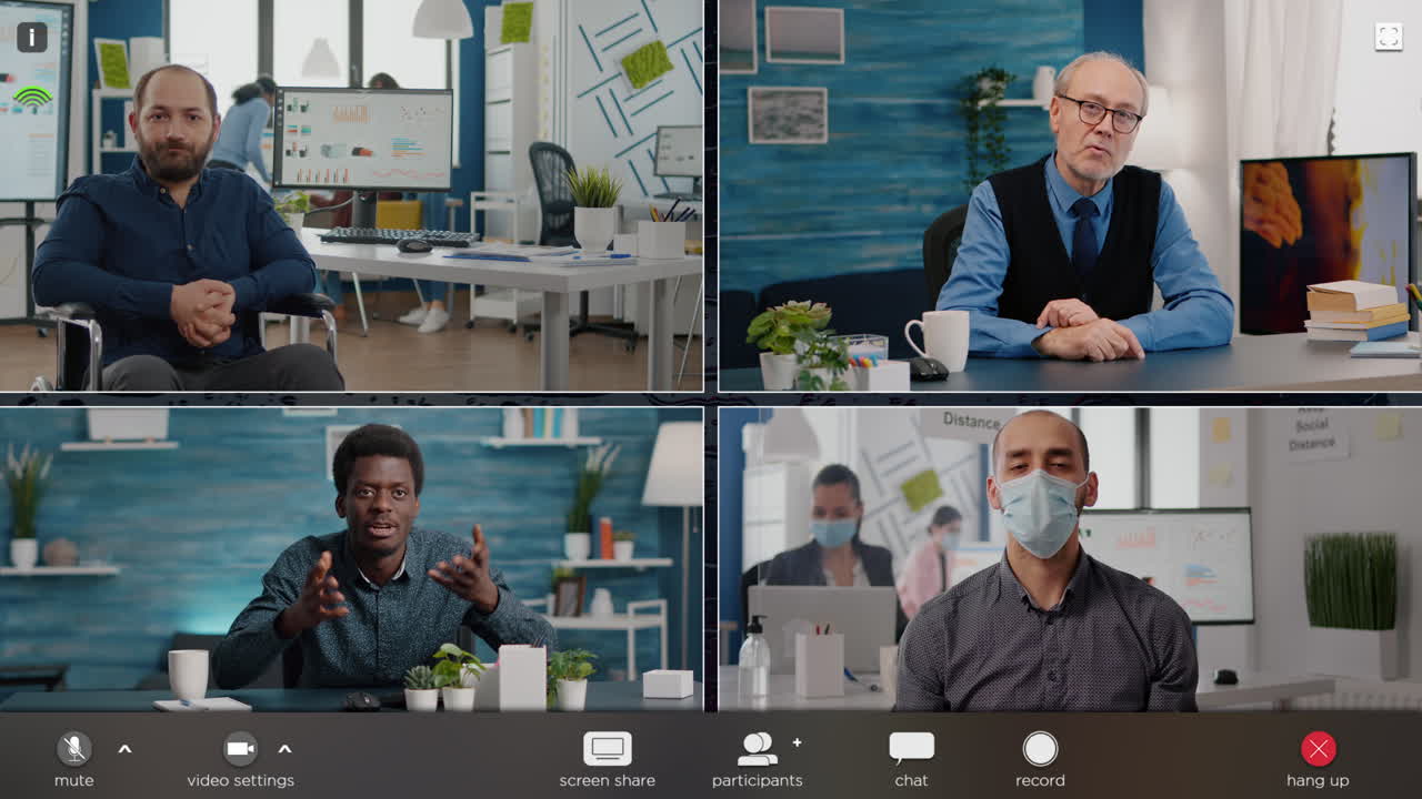 Business video call