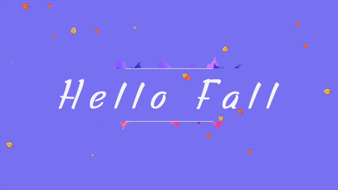 메이플 가을 보라색과 빨간색 잎이있는 안녕하세요 가을