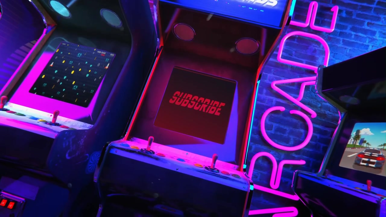 Step into a vibrant arcade filled with classic and modern games!