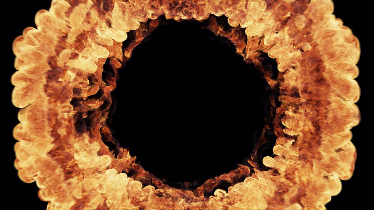 Dynamic Fire and Smoke Expanding and Dissipating Transition