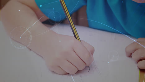animación de redes de conexiones sobre escolares en el aula