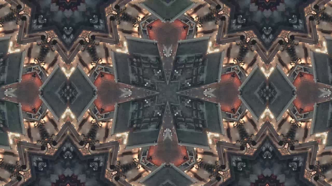 アブストラクト・バックグラウンド カレードスコップ ジオメトリック