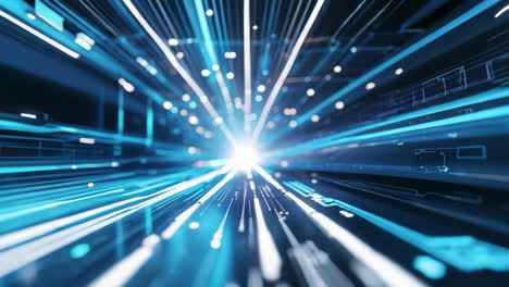 abstract digital light tunnel: data flow and technology
