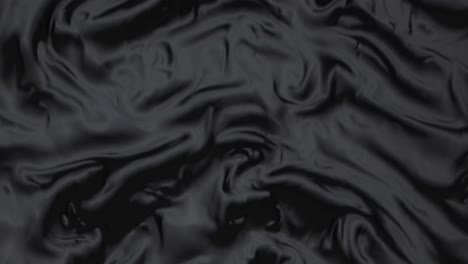 luxurious black silk satin fabric flowing and waving, creating elegant folds and ripples in the smooth, shiny material, perfect for backgrounds and textures