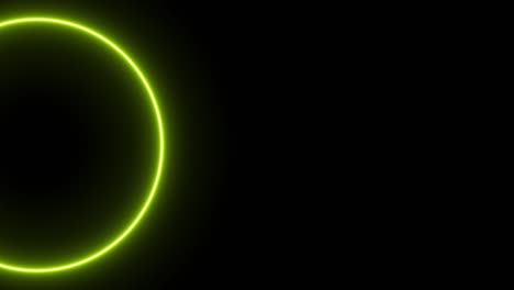 anillo amarillo brillante animación eléctrica gráficos de movimiento