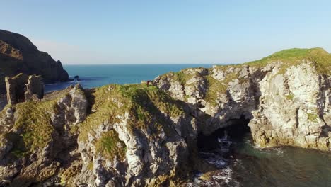 kinbane head on the causeway coastal route, northern ireland