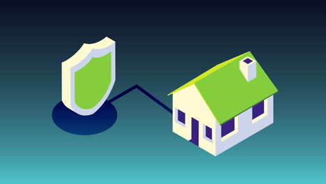 ilustración de seguridad en el hogar