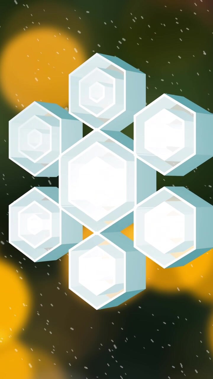 Animation of snowflake christmas decorations on green background