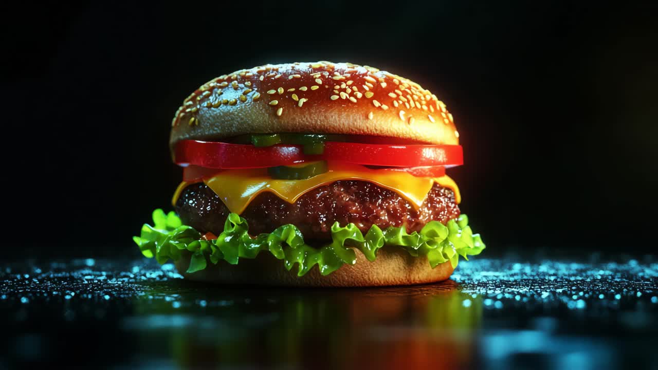 deliciosa hamburguesa con queso