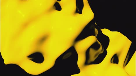 abstract yellow fluid forms
