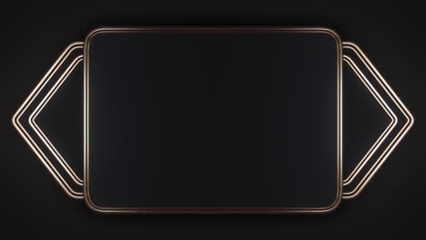 dark geometric frame